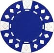 Clay Composite Diamond Suited Poker Chips 25 11.5 gram Blue Poker Chips