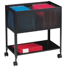 <b>LLR60175 Mesh Rolling File,Holds Ltr. Fldr.,12-1/2x25x28-1/4,Black</b>