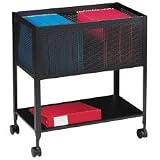 LLR60175 - Mesh Rolling File,Holds Ltr. Fldr.,12-1/2x25x28-1/4,Black