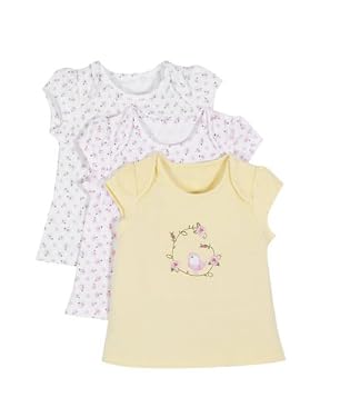 Short Sleeve Vintage Tea Party T-Shirt - 3pk 