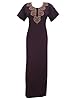 Caftan Kaftan Dress Neck Embroidered Moroccan Night Dresses Medium