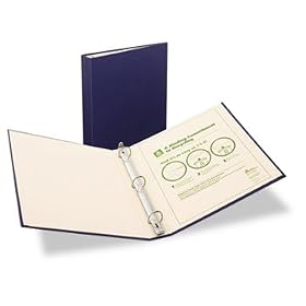 NEW - Recyclable Ring Binder With EZ-Turn Rings, 1 Capacity, Blue - 50001