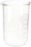 Kimble Kimax 14005-4000 Glass 4 L Heavy-Duty  Low Form Beaker, 1000mL White Graduations, Double Capacity Scale, Pack of 1