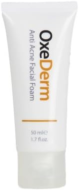 OxeDerm Anti Acne Face Wash Foam 2% Salicylic Acid - After Gym Wash/Fitness Protection - 1.7 fl ounce / 50ml