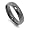 Stainless Steel Ring - Black IP - 6mm - Size : 7