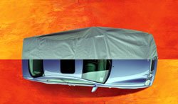 Wolf Outstanding Weather Protection Outdoor/Indoor Use Evolution Custom Fit Car Cover - Tan