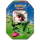 Pokemon Platinum Fall 2009 Collector Tin Set Rayquaza with Rayquaza C LV X Foil Card