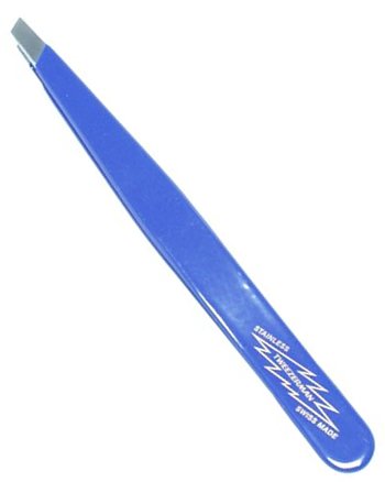 Tweezerman Slant Stainless Tweezer - Azure