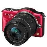 Panasonic Lumix DMC-GF3 12 MP Micro 4/3 Compact System Camera with 3-Inch Touchscreen LCD and 14-42mm Zoom Lens (Red)