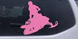 6in X 5.4in Pink -- Snowmobile Trick Sports Car Window Wall Laptop Decal Sticker