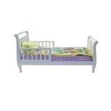 Dream On Me Toddler Sleigh Bed - White