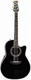 Ovation C2079 LX Custom Legend Contour Acoustic-Electric Guitar w/ Case - Black
