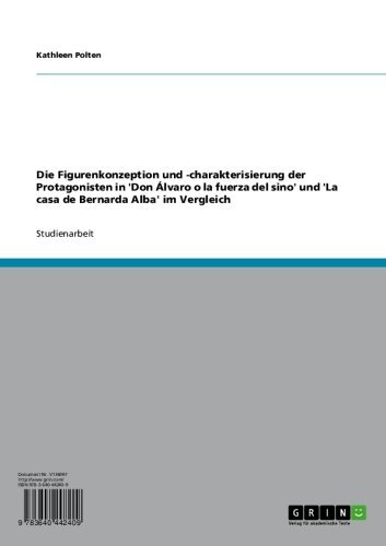 Die Figurenkonzeption und -charakterisierung der Protagonisten in 'Don Álvaro o la fuerza del sino' und 'La casa de Bernarda Alba' im Vergleich (German Edition)