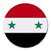 Syria Flag Round Mouse Pad