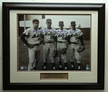 1969 Tom Seaver, Nolan Ryan, Jerry Koosman, Gary Gentry New York Mets Autographed 16
