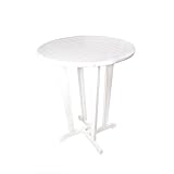 Charleston Bar-Height Patio Table - White