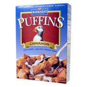 Barbaras Bakery Kosher Puffins Cinnamon Case of 12 10 OZ