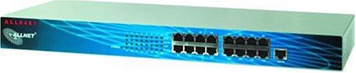 Allnet Switch 16 Port 10/100 Mbit Desktop + 48,3 cm (19 Zoll)
