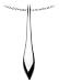 Kit Heath Sterling Silver 90CSHP Ladies Plain Contemp Icicle Pendant + 18