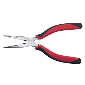Fuller Tool 405-2925 Pro 5-Inch Long Nose Cutting Plier with Comfort Grips