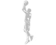 Basketball Jumpshot Sudden Shadows Wall Mural