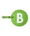 Initial Luggage Tag B Green
