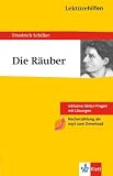 Lekt&uuml;rehilfen - Die R&auml;uber: Ausf&uuml;hrliche Inhaltsangabe mit Interpretation; plus 8 Abitur-Fragen mit L&ouml;sungen - Friedrich Schiller