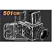 Photo : Hasselblad 501CM Medium Format Camera Kit (Chrome) with A12 Back & 80mm f/2.8 CFE Lens, Focusing Screen & Waist Level Finder #11053