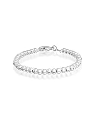 Bling Jewelry Childrens Kids Bracelet 925 Sterling Silver 4mm Ball Bead 6 Inches
