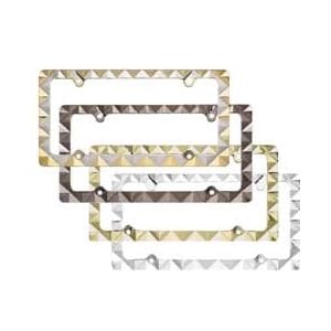 Bully-WL120-C-Diamond-License-Plate-Frame-Chrome