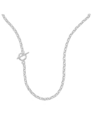 Genuine Elegante Necklace. 18" Toggle Rolo Necklace. 100% Satisfaction Guaranteed.
