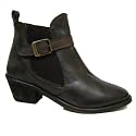 Womens Brown Leather Chelsea Western Ladies Ankle Boots