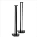 Black Satin Wood Speaker Stands