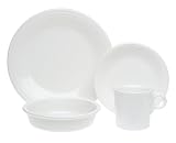 Fiesta 16-Piece  852 Service for 4 Dinnerware Set, White