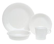 Fiesta 16-Piece, Service for 4 Dinnerware Set, White