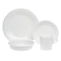 Fiesta 16-Piece, Service for 4 Dinnerware Set, White