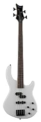 Dean Edge Bass Guitar, 10 with Active PJ Pickups, Classic White