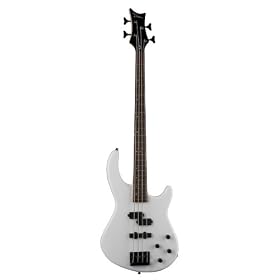 Dean Edge Bass Guitar, 10 with Active PJ Pickups, Classic White