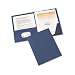 Avery Two-Pocket Report Covers, 11 inch x 8.5 inch, Dark Blue, 25 per box (47975)