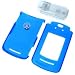 PCMICROSTORE Brand Motorola RAZR2 V8 V9m (NOT Compatible with AT&T V9) Translucent Blue Snap-On Crystal Case Cover with Removable Belt Clip