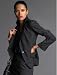 Banana Republic Women's Tall Wool Microstripe Ruched Blazer