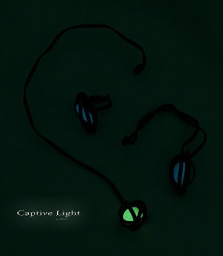 Captive Light Jewelry by INNA One Nut Set Copper Handmade Necklace, Bracelet and Ring Startonight Amazing Glow in the Dark Stone (One Nut Set)