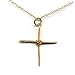 Jewelry : 14K Gold Palm Sunday Cross Pendant