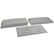 6 Gray Velvet Jewelry Chain Display Pad Showcase Tray Inserts 14 1/8"