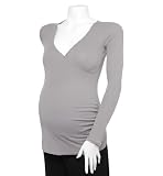 Michael Stars Maternity Supima Long Sleeve Surplice