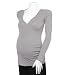 Michael Stars Maternity Supima Long Sleeve Surplice