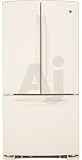 Review GE  / GE GFSF2KEXCC 22.2 cu. ft. French-Door Refrigerator with 4 Glass Shelves, Gallon Door Storage, Deli Drawer and Upfront Temperature Controls: Bisque