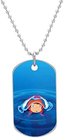S2216 Ponyo Custom Unique Oval Dog Tag Pet Tag Necklace Pendant