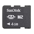 SanDisk SDMSM2-004G-A11M 4GB M2 Memory Stick Micro (Black)