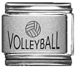 Volleyball Laser Italian Charm